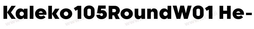 Kaleko105RoundW01 He字体转换